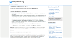 Desktop Screenshot of nettoyersonpc.org